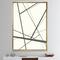 Designart - minimalist black and white IV - Transitional Canvas in Gold Frame